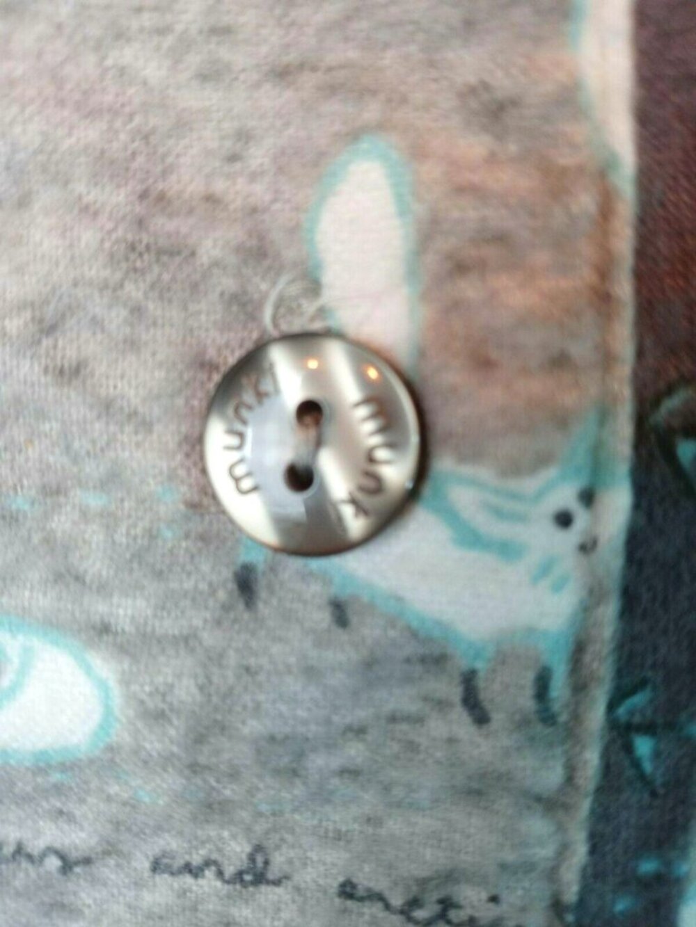 Munki Munki Pajama Shirt Top Polar Bear Medium Fleece Warm Sleepwear - Picture 5 of 8